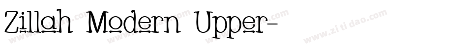 Zillah Modern Upper字体转换